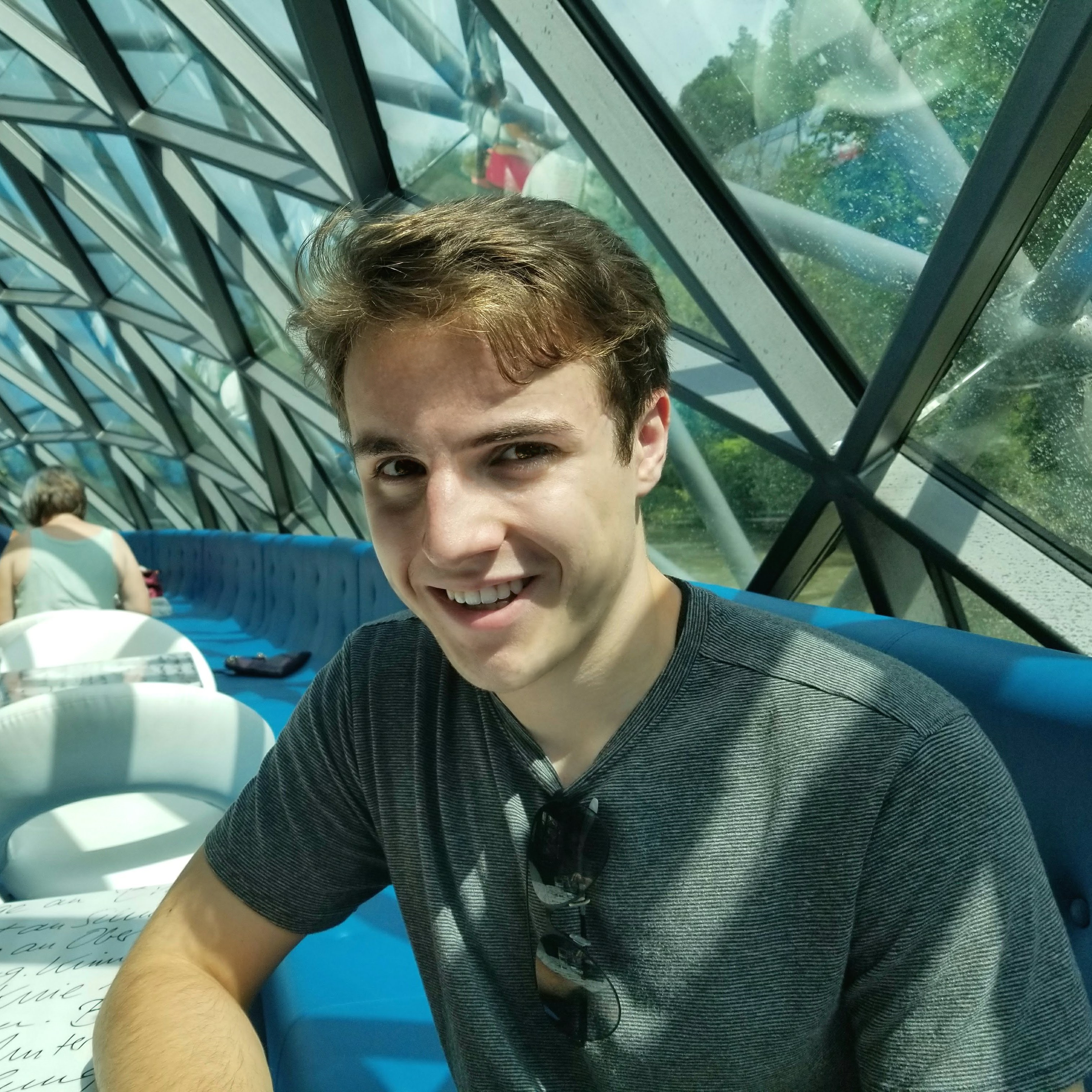 Picture of Vasilios in a Cafe